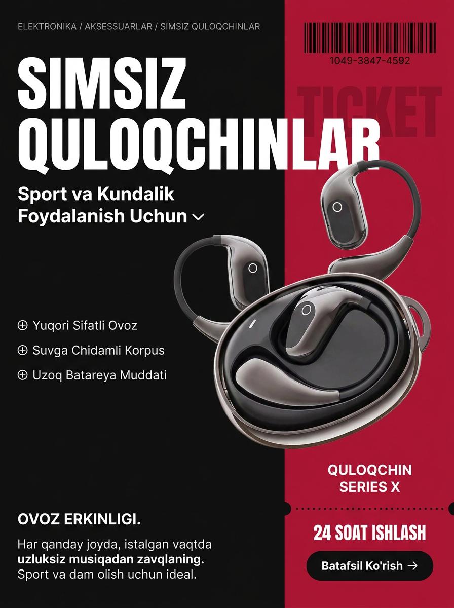 Modera bilan yaratilgan mahsulot kartochkasi